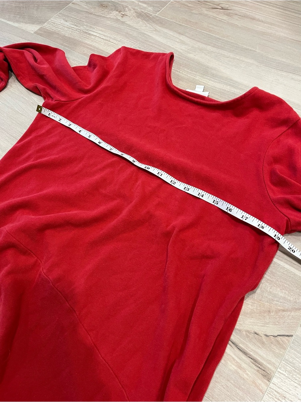 pure jill Red Soft-Touch Cotton Women’s Tunic Long Sleeved Top - Picture 8 of 10
